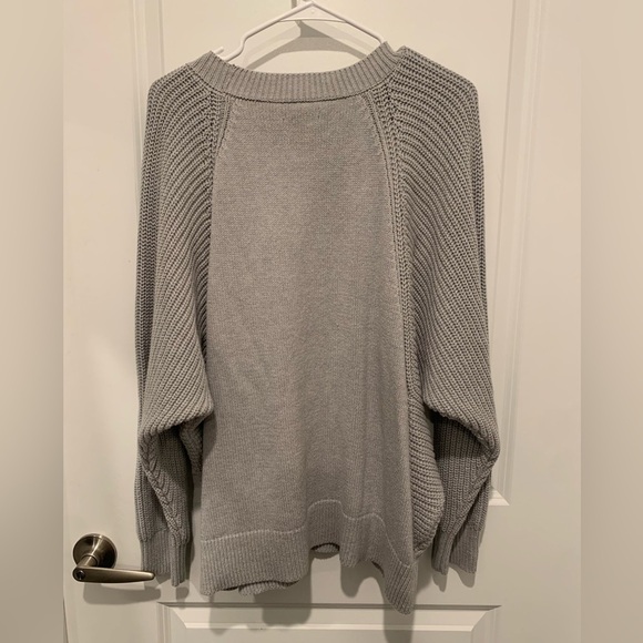 Simply Vera Vera Wang Womens Dove Gray Bat Wing Sleeves Sweater in Size XXL - Picture 4 of 10